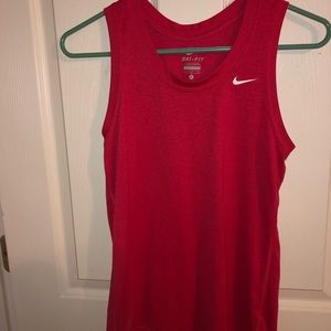 Pink/Red Nike Dri-Fit Tank Top